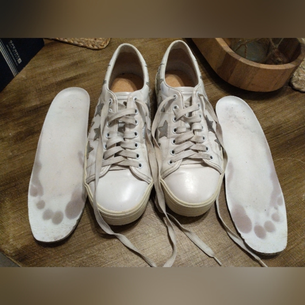 SAINT LAURENT STAR COURT SNEAKER Low-Cut Sneaker 40.5 Leather White